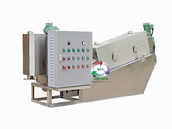 Máy ép bùn trục vít đa đĩa